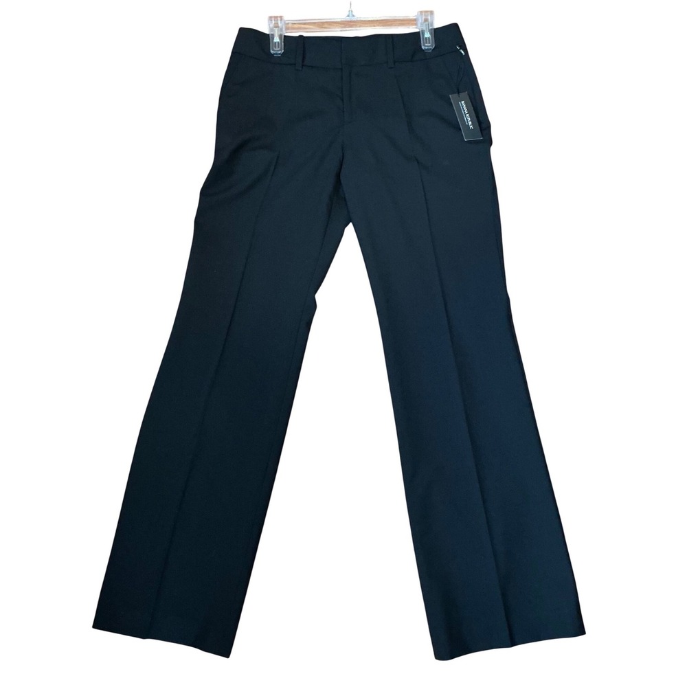 NWT Banana Republic Womens Black Dress Career Pants Tailored Suiting Fabric Chic